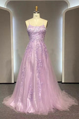 Elegant promen kjole a-line blonder applikerer søt 16 festkjole