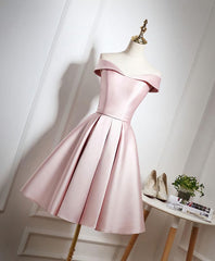 Party Dress Code Ideas, Cute Pink A Line Short Prom Dress, Pink Evening Dress