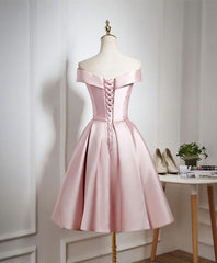Club Outfit, Cute Pink A Line Short Prom Dress, Pink Evening Dress