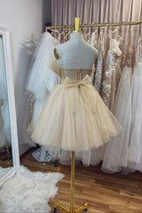 Bridesmaid Dresses Mismatched Fall, Cute Tulle Short Prom Dresses, A-Line Homecoming Party Dresses