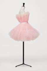 Party Dress Quotesparty Dresses Wedding, Hot Pink A-line Short Tulle Party Dress