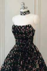 Formal Dress Classy Elegant, Stylish Sequins Long Prom Dress, A-Line Party Dress