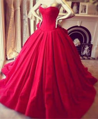 Prom Dresses Prom Dress, Designer Sweetheart Red Ball Dresses