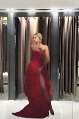 2024 Red Prom -klänningar, Fantasy Prom -klänning, balklänning Inspiration