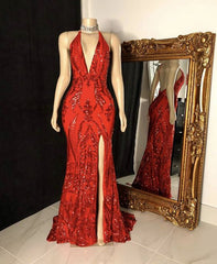 Formal Dresses For Winter, Red Prom Gown,mermaid Floor length Prom dresses