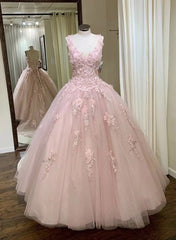 Evening Dresses Red, pink tulle customize long a line sweet 16 prom dress formal dress