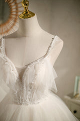 Bridesmaid Dresses Spring, Ivory V Neck Spaghetti Straps Beading Short Homecoming Dresses