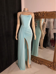 Party Dress Europe, Strapless Simple Mermaid Long Prom Dress