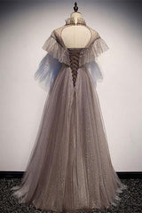 Bridesmaid Dress Idea, Charming Elegant Long A-line Floor Length Simple Party Prom Dresses