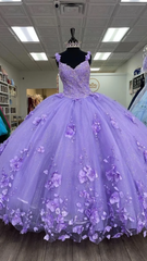 Formal Dress Ballgown, Princess Lilac Quinceanera Dresses