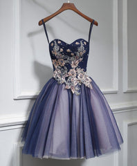 Party Dress Over 67, Cute Lace Tulle Short A Line Prom Dress, Homecoming Dress