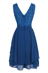 Formal Dresses 2038, Short Royal Blue Bridesmaid Dress Party Dress