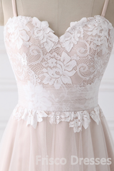 Wedding Dress Online, Girly Spaghetti Straps Long A-line Floor Length Wedding Dresses