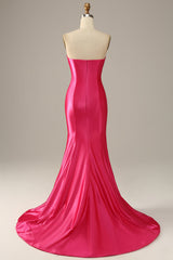 Prom Dress 2031, Fuchsia Sweetheart Mermaid Prom Dress