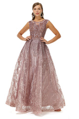 Homecoming Dress Simple, A-Line Beaded Jewel Appliques Lace Floor-Length Cap Sleeve Prom Dresses