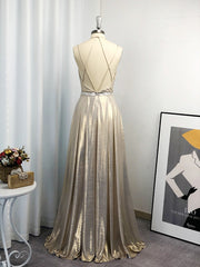 Fancy Dress, A-line Halter Ruffles Floor-Length Dress