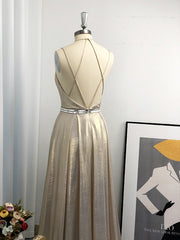 Long Dress, A-line Halter Ruffles Floor-Length Dress