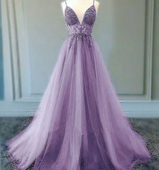 Bridesmaid Nail, A line Lilac Long Prom Dresses Party Evening Gowns