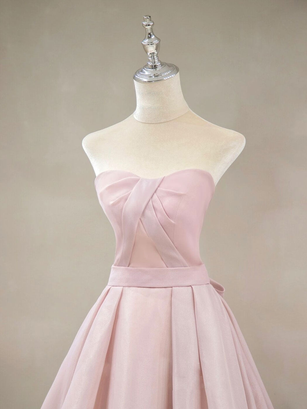 Prom Dress Long Sleeve, A Line Pink Long Prom Dresses, Formal Pink Bridesmaid Dresses