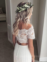 Wedding Dress Trend, A-Line/Princess Off-the-Shoulder Floor-Length Tulle Wedding Dresses