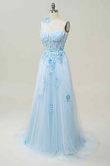 Bridesmaid Dresses Color Palettes, A-line Strapless Tulle Applique Long Prom Dress