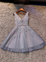 Bridesmaid Dresses Color, A-line Straps Ruffles Short/Mini Tulle Dress