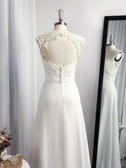 Bridesmaid Dress Colors Scheme, A-line Sweetheart Appliques Lace Floor-Length Chiffon Dress