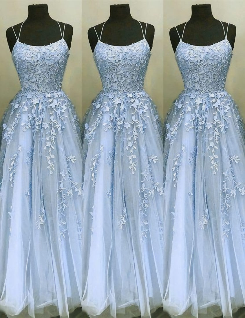 Prom Dresses Prom Dresses, Baby Blue Prom dress,Long Tulle Formal Dress Party Gown,Graduation Dresses