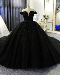 Wedding Dresse Boho, Ball Gown Off The Shoulder Wedding Dress Beaded Prom Dress