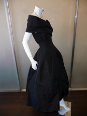 Party Dress Style Shop, Black Prom Dress,Off The Shoulder Prom Dress,Bodice Prom Dress,Fashion Prom Dress