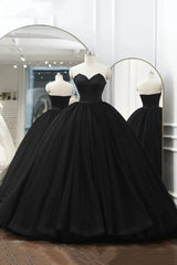 Bridesmaid Dresses Hunter Green, Black Tulle Long Ball Gown Prom Dresses,Vintage Long Evening Dress