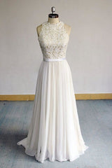 Wedding Dresses Under 1006, Eye-catching Lace Chiffon A-line Wedding Dress