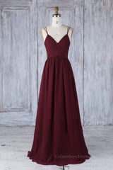 Prom Dresses 2023, Burgundy tulle lace long prom dress burgundy lace evening dress