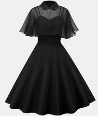 Prom Dresses Lace, Black Tea Length Homecoming Dress, Charming Dress