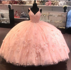 Prom Dresses 2034 Fashion Outfits, Pink Long Prom Dress, Ball Gown Prom Dresses