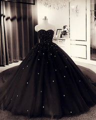 Bridesmaid Dresses Different Styles, Black Quinceanera Ball Gown Dresses, Prom Dresses