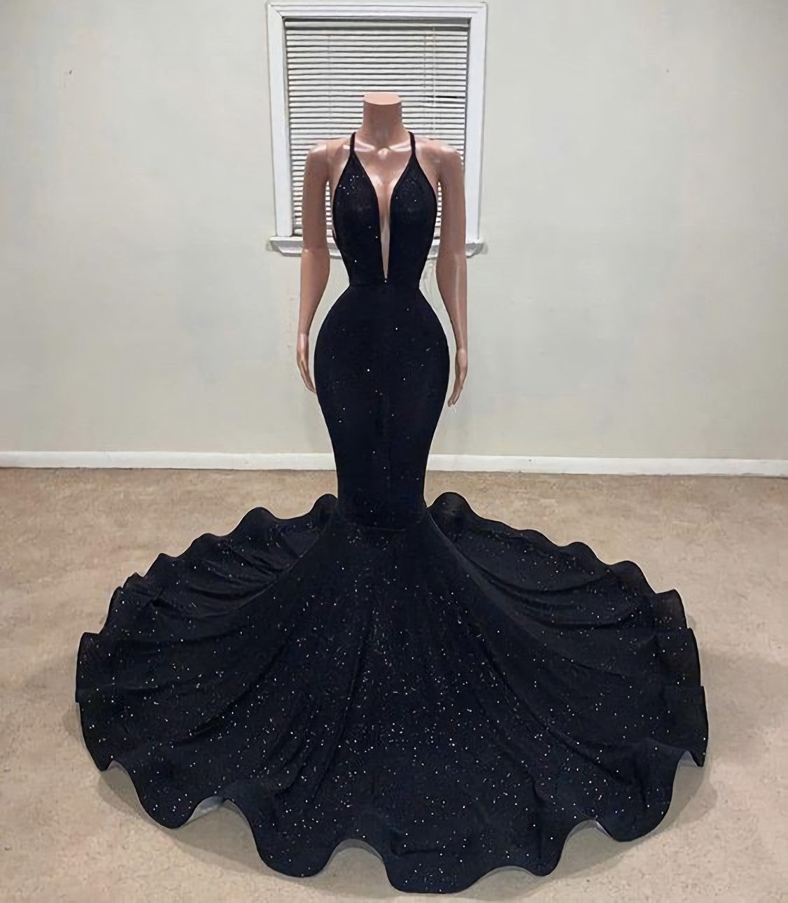 Prom Dress Idea, Black Mermaid Prom Dresses