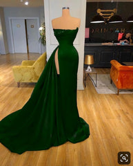 Prom Dresses Designs, Green Long Prom Dress, Formal Dress