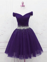 Prom Dress Sales, Purple Homecoming Dress, Party Dress