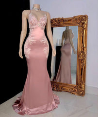 Prom Dress Designer, Pink Long Prom Dress, Evening Dress