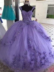 Corset Dress, Elegant Long Tulle Prom Dresses, Applique Evening Gown