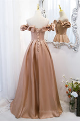 Black Tie Dress, Champagne V Neck Ruffle Off-the-Shoulder Pleated Leather Long Formal Dress