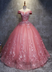 Party Dresses 2023, Charming Ball Gown Off-The-Shoulder Tulle Sweet 16 Dress, Quinceanera Dress