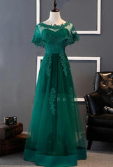 Party Dress Man, Charming Dark Green Long A-line Party Dress , Bridesmaid Dress
