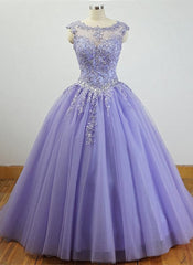 Evening Dress Wedding, Charming Formal Dress , Quinceanera Dresses with Appliques