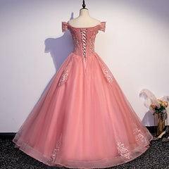Bridesmaid Dresses Mismatched Winter, Charming Pink Off Shoulder Lace Applique Sweetheart Party Dress, Pink Prom Dress