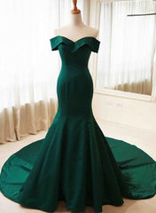Formals Dresses Short, Charming Sweetheart Long Mermaid Gown, Green Party Dress