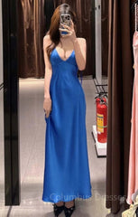 Classy Prom Dresses For Teens,Blue Prom Dresses Outfits Fall Casual Formal Dresses