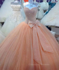 Formal Dresses For Weddings Mothers, Custom Made Sweetheart Neck Sequins Prom Dresses, Formal Dresses