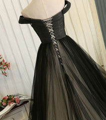 Evening Dress Long, Custom Made  Tulle  Off Shoulder Long Prom Dress, Evening Dress